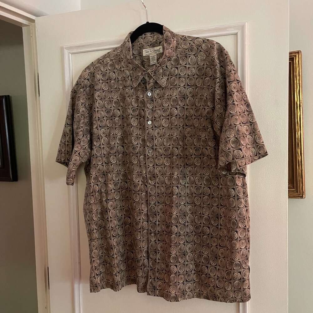 Vintage Hawaii Tori Richards Lawn Cottom Men's Short Sleeve Shirt - XL